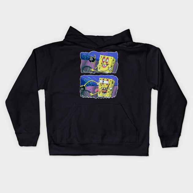 Spongefink ratpants Kids Hoodie by PlayGhoulArt